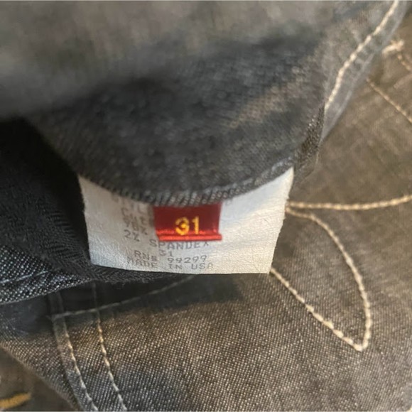 Anthropologie Level 99 Straight Leg Jeans 31 - Picture 4 of 7